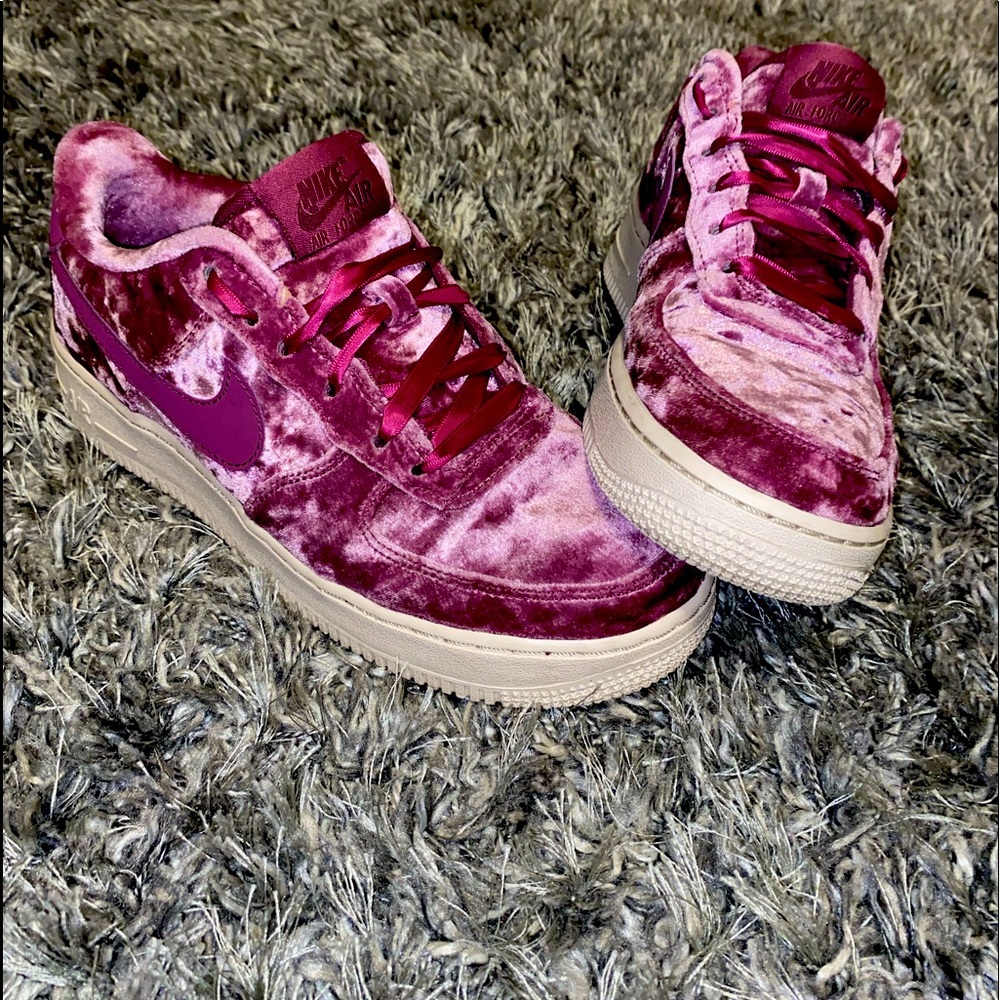Air Force 1’s (pink velvet)
